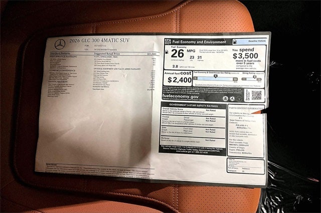 2026 Mercedes-Benz GLC GLC 300 4MATIC®