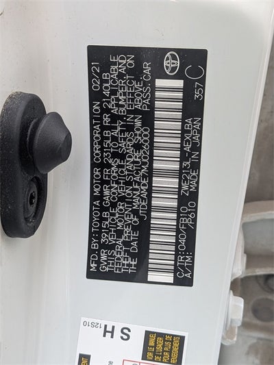 2021 Toyota COROLLA HYBRID LE