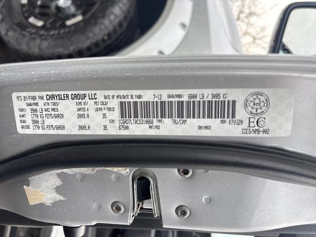 2012 RAM 1500 SLT