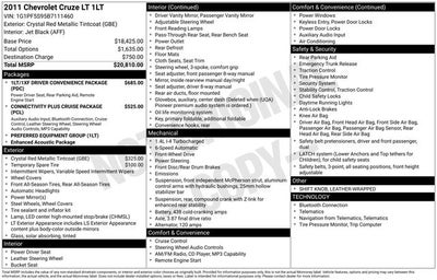 2011 Chevrolet Cruze 1LT