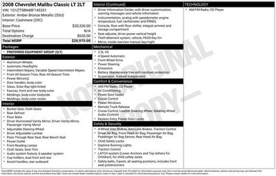 2008 Chevrolet Malibu LT Classic