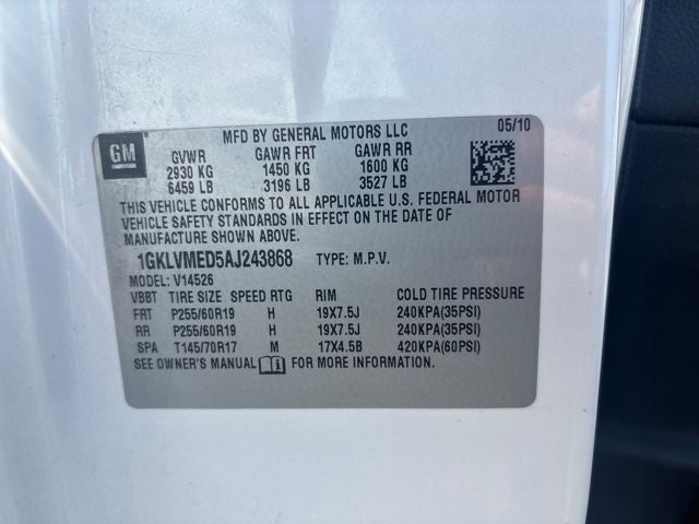 2010 GMC Acadia SLT-1