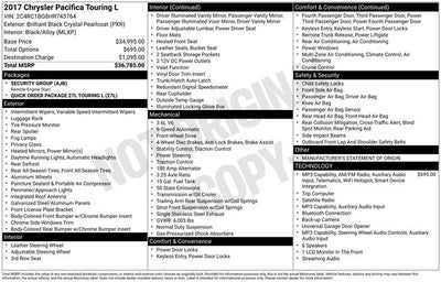 2017 Chrysler Pacifica Touring L