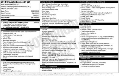 2014 Chevrolet Equinox LT 2LT