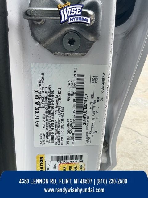 2019 Ford Fusion Hybrid SE