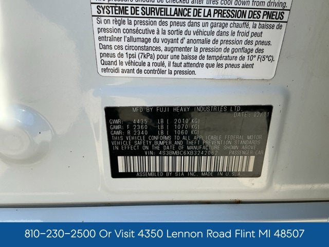 2011 Subaru Legacy 2.5i Premium