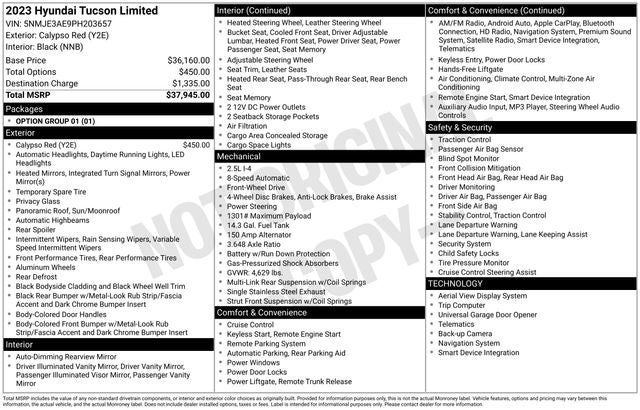 2023 Hyundai Tucson Limited