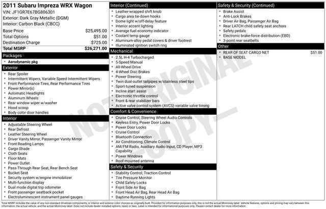 2011 Subaru Impreza WRX Limited