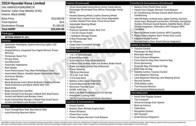 2024 Hyundai Kona Limited