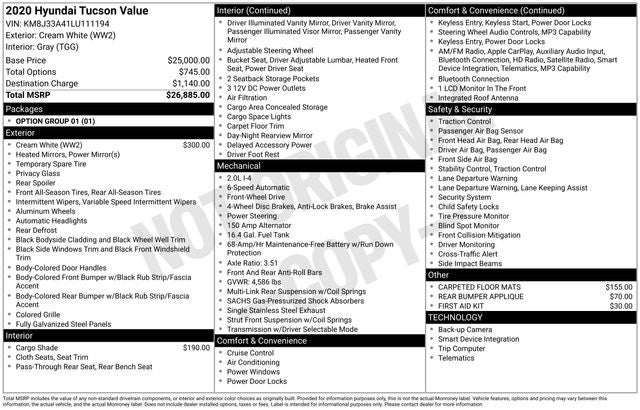 2020 Hyundai Tucson Value