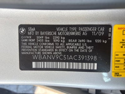 2010 BMW 5 Series 535i xDrive