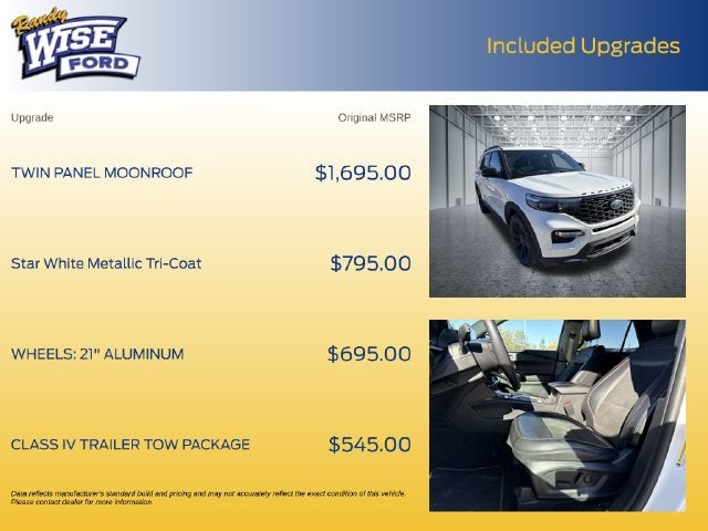 2023 Ford Explorer ST-Line Sunroof