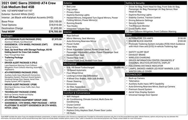 2021 GMC Sierra 2500HD AT4