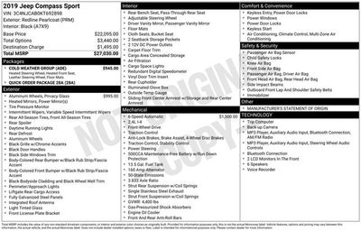 2019 Jeep Compass Sport