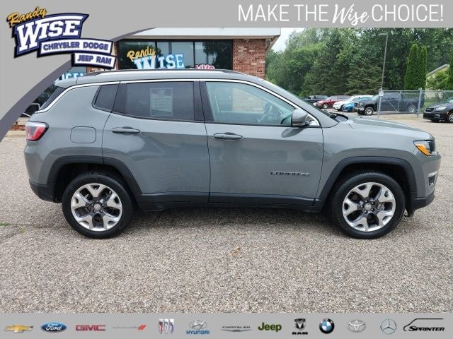 Used 2020 Jeep Compass Limited with VIN 3C4NJDCB7LT215535 for sale in Clio, MI