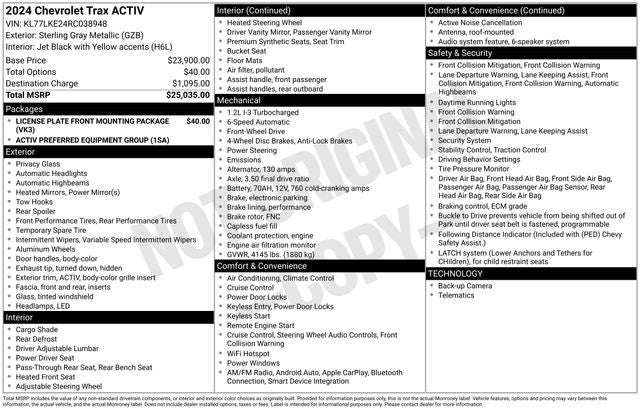 2024 Chevrolet Trax ACTIV