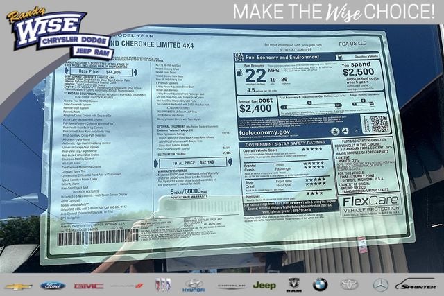 2025 Jeep Grand Cherokee GRAND CHEROKEE LIMITED 4X4