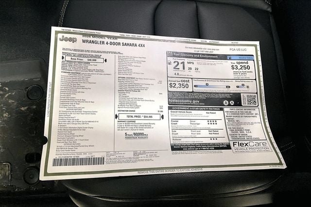 2026 Jeep Wrangler WRANGLER 4-DOOR SAHARA