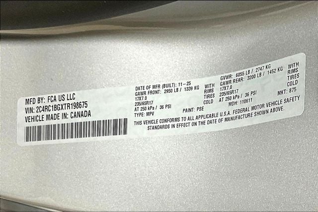 2026 Chrysler Pacifica PACIFICA SELECT